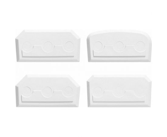 Набор шпателей для формовки и затирки швов Супримпласт 4 шт, белый 2NFZ4_02H 