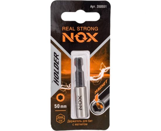 Держатель для бит (50 мм; карта; Е6.3) NOX 350551 