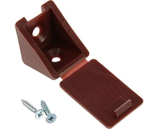 Мебельный уголок с шурупом Tech-Krep красное дерево 4 шт. пакет 108986 