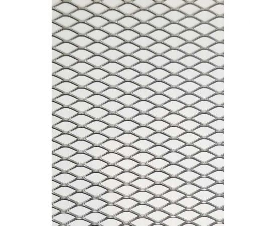 Cетка ПВЛ просечно вытяжная стальная неокрашенная для мебели, ограждения лестниц, стеллажа, фасада Фабрика сеток ""Железный слон"" Лофт усиленная, ромб 30x12 мм, перемычка 1.5x3 мм 1250x2000 м 