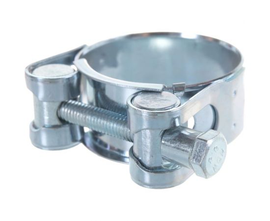 Металлические хомуты СИБРТЕХ, силовые, 36-39мм, ширина 20мм, шарнирный, W1, 2шт 47523 – изображение 2