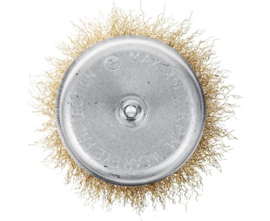 Щетка металлическая 75 мм со шпилькой для дрели (чашка) ЕРМАК 656-027 – изображение 2