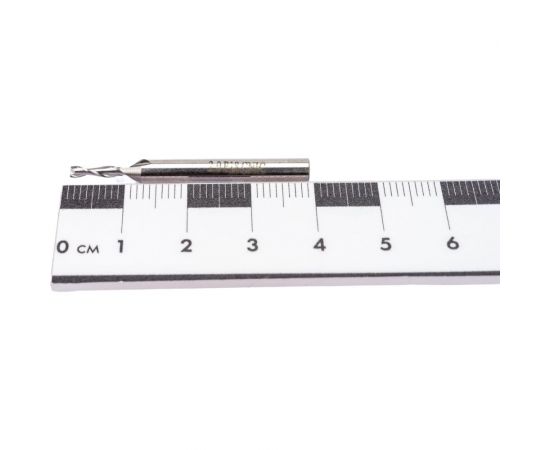 Фреза концевая (2x7х39 мм; ц/х; Р18; Z=2; хвостовик 4 мм) CNIC 31621 – изображение 2