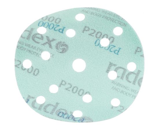 Круг абразивный на пленке GREEN (100 шт; 150 мм; P2000; 15 отверстий) RADEX 661519 – изображение 2