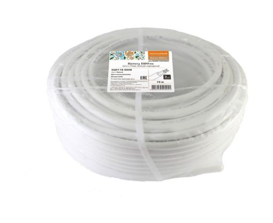 Провод TDM ПВСмб 3х2,5 10м, белый Народный SQ0118-0608 – изображение 3