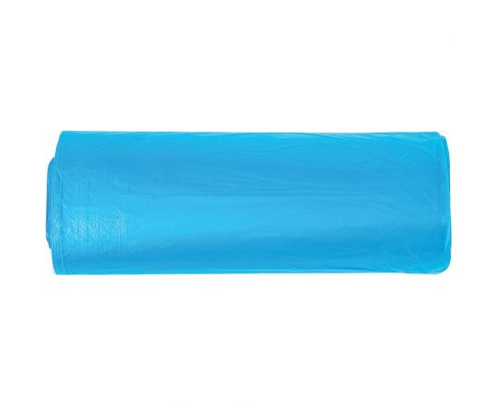 Мешки в рулоне для мусора 35 л, синие, 30 шт, ПНД, 10 мкм, 50x60 см ЛЮБАША 608091 – изображение 3