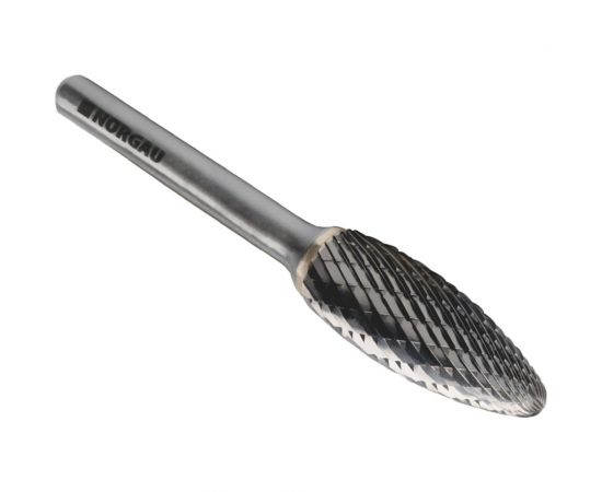 Борфреза твердосплавная форма H (12х32 мм; хвостовик 6 мм) NORGAU 077137120 – изображение 3