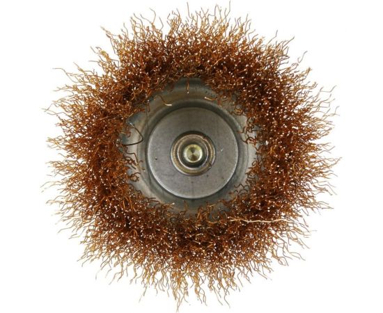 Щетка металлическая 75 мм со шпилькой для дрели (чашка) ЕРМАК 656-027 – изображение 3