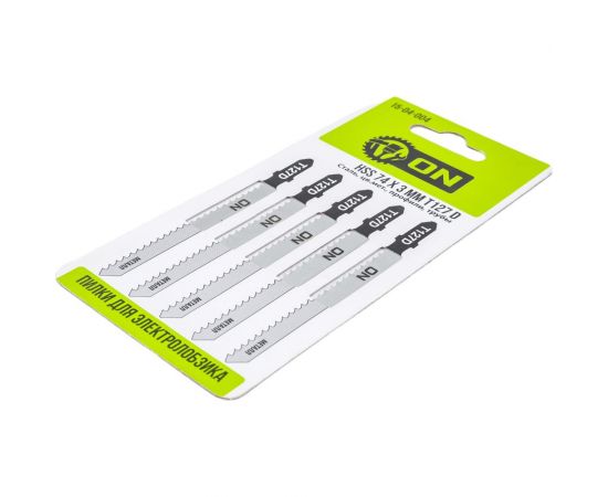 Пилки T-127D (5 шт; 74х3 мм; HSS) для электролобзика ON 15-04-004 – изображение 3