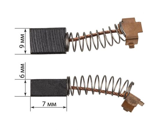 Щетки графитовые щг-10800105 2 шт для угловой шлифмашины ушм 900/125 TDM SQ1080-0115 – изображение 4