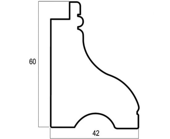 Декоративный плинтус Cosca 60 дуб светлый СПБ016773 – изображение 4