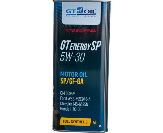 Масло GT OIL GT Energy SP, SAE 5W30, API SP/SP-RC, 4 л 8809059409152 – изображение 4