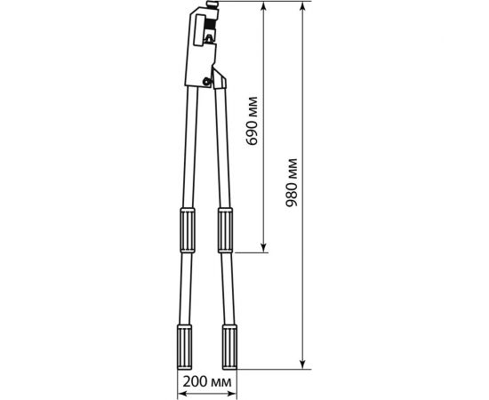 Механический ручной пресс TDM ПМРт -230 сечение жилы 10-240 мм? , серия МастерЭлектрик SQ1027-0402 – изображение 7