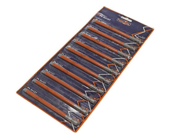 Бита магнитная 10 шт, PH2, 127 мм, S2, РОССНА Р860508 