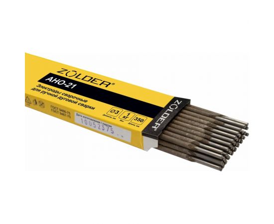 Электроды сварочные АНО-21, 3.0 мм, 1 кг ZOLDER ЭК000143438 