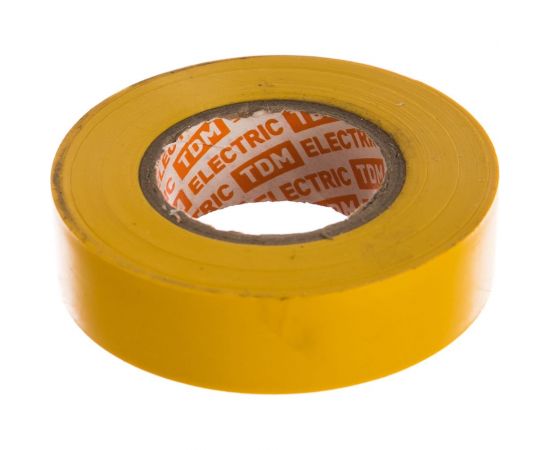 Изолента ПВХ TDM 0.15х19 мм желтая 20 м SQ0526-0002 