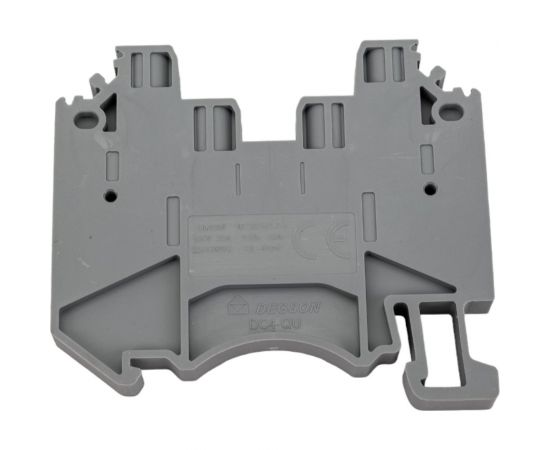 Клемма на дин-рейку DEGSON 4 кв.мм, винтовая, серая, 100 штук DC4-QU-01P-11-00Z(H) 