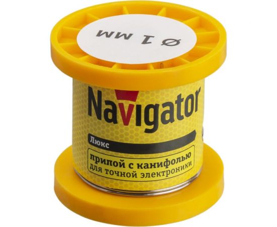 Припой NEM-Pos02-61K-1-K100 ПОС-61 (100 гр; 1 мм; катушка) Navigator 93082 