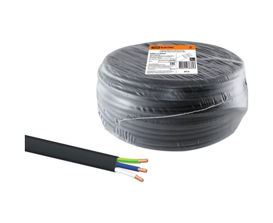 Кабель TDM ВВГ-П нгА-LS 3х1,5 окN, PE-0,66 ГОСТ 50м SQ0117-0059 