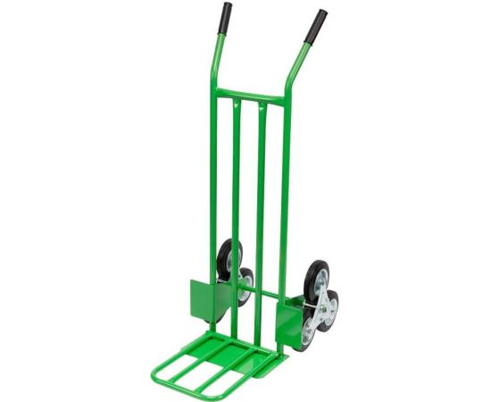 Двухколесная (блок из 3-х колес) ручная тележка СТРОЙМАШ откидная платформа 400x312 мм, грузоподъемность 200 кг 17024 