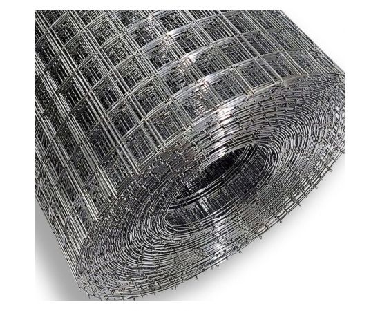 Сварная оцинкованная сетка КБР диаметр проволоки 1мм, ячейка 20x20мм, 1-25м KBR2020125ZNA – изображение 2