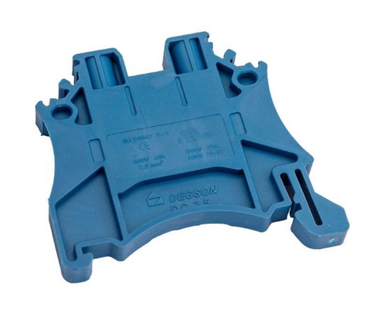 Клемма на дин-рейку Degson 2.5 кв.мм, винтовая, синяя, 100 штук DC2.5-01P-12-00Z(H) – изображение 2