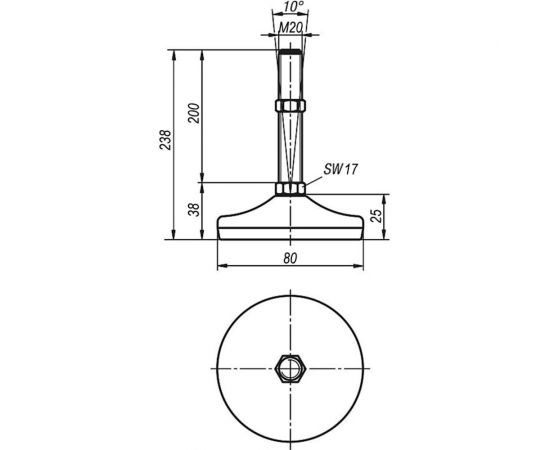 Опора KIPP K0739.1208020x200 – изображение 2