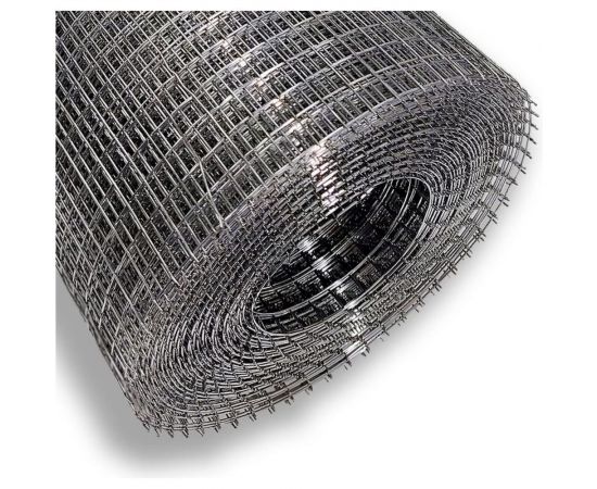 Сварная оцинкованная сетка КБР диаметр проволоки 1.2мм, ячейка 10x10мм, 1-15м KBR10101215ZNA – изображение 2