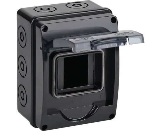 Щиток для открытой проводки Рувинил Тусо на 3 модуля с вертикальной дверцей 160x120x91 мм 69003Ч – изображение 2