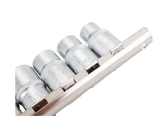 Набор торцевых головок 6-гранных (8-19 мм; 3/8""; 11 шт.) ROCKFORCE RF-3111-5 – изображение 2