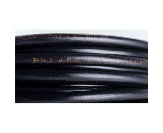 Провод ПВС АЛЬФАКАБЕЛЬ 2х1,5 мм черный ГОСТ 20 м 05021 – изображение 3