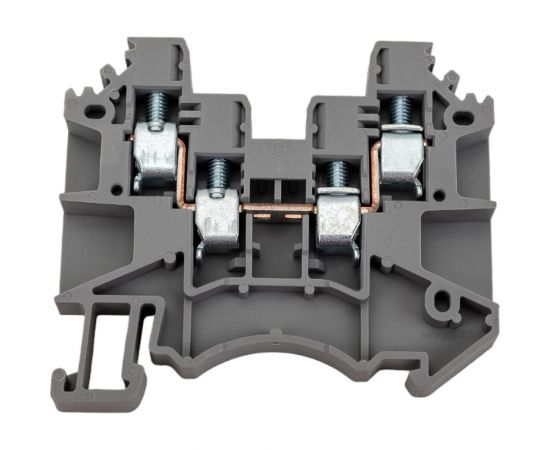 Клемма на дин-рейку DEGSON 4 кв.мм, винтовая, серая, 100 штук DC4-QU-01P-11-00Z(H) – изображение 3