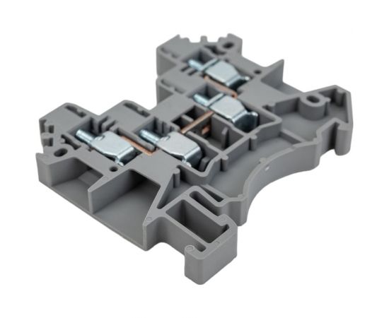 Клемма на дин-рейку DEGSON 4 кв.мм, винтовая, серая, 100 штук DC4-QU-01P-11-00Z(H) – изображение 4