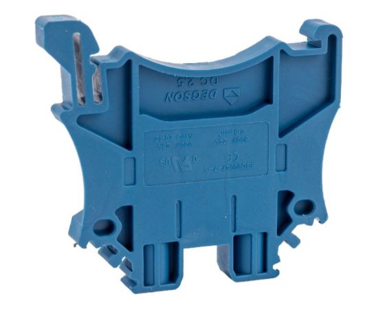 Клемма на дин-рейку Degson 2.5 кв.мм, винтовая, синяя, 100 штук DC2.5-01P-12-00Z(H) – изображение 4