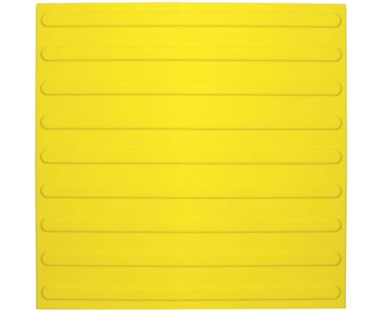 Тактильная плитка направление движения PALITRA TECHNOLOGY полоса 10шт 50245-1-PU-500x500x4-Y-10 – изображение 4