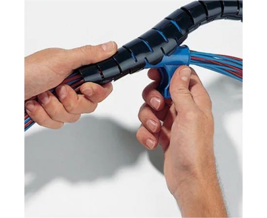 Спиральный защитный рукав PARLMU LXQ 16-1, полиэтилен, размер 16, цвет черный, длина 1 м PR4800300 – изображение 4