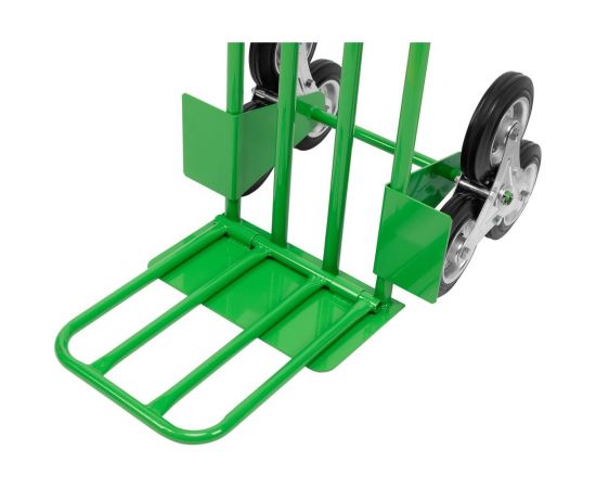 Двухколесная (блок из 3-х колес) ручная тележка СТРОЙМАШ откидная платформа 400x312 мм, грузоподъемность 200 кг 17024 – изображение 4
