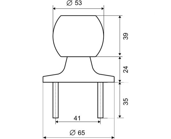Ручка защелка Palladium 607 SN PS 00011614 – изображение 5