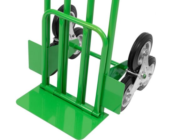 Двухколесная (блок из 3-х колес) ручная тележка СТРОЙМАШ откидная платформа 400x312 мм, грузоподъемность 200 кг 17024 – изображение 6