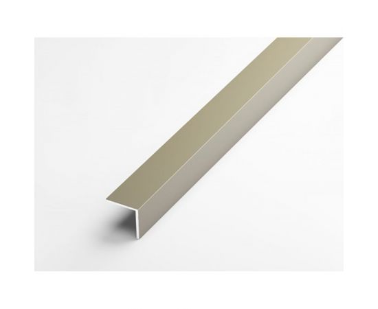 Профиль угловой алюминиевый (5 шт, 20х20х1,5 мм, 2,7 м, анодированный, Шампань) ЛУКА УТ000029207 