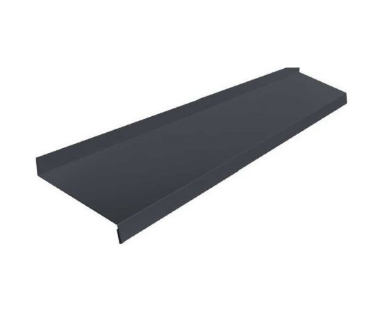 Металлический отлив ПРОФМЕТСТИЛЬ серый, 90х1500 мм 753 