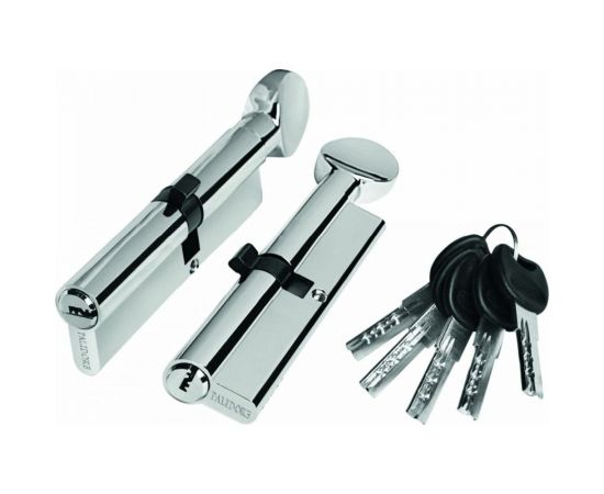 Цилиндр PALIDORE 110PC 55/55 ключ/завертка, хром блестящий 98760909 