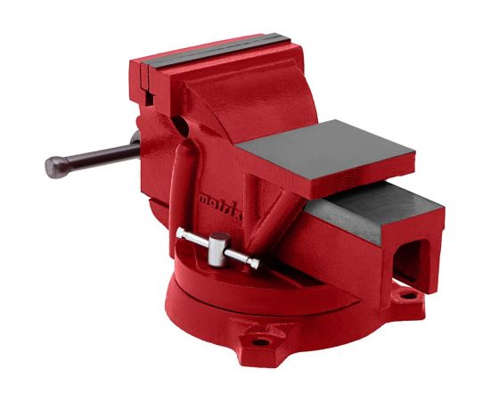 Тиски MATRIX слесарные, 125 мм, поворотные, с наковальней 18601 – изображение 2