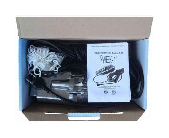 Погружной вибрационный насос ЛЕТО Ручеек-1 кабель 10 м, верхний забор 3861 – изображение 2