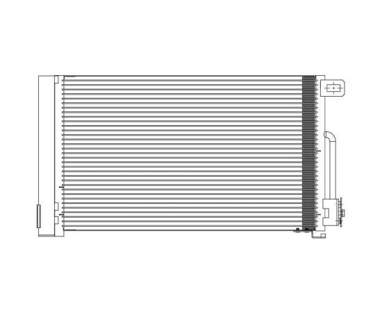 Радиатор кондиционера для автомобилей Corsa D 1.0i/1.2i/1.4i LUZAR LRAC 2140 – изображение 3