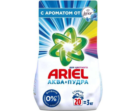 Стиральный порошок автомат ARIEL Ленор эффект 3кг 5413149601413 0001220312 – изображение 3