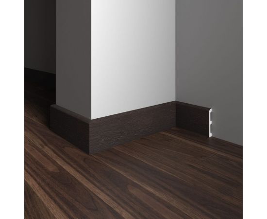 Плинтус напольный ударопрочный влагостойкий (венге; 80Х13Х2400 мм) Decor-Dizayn 706-93SH – изображение 3