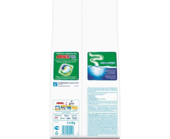 Стиральный порошок автомат ARIEL Ленор эффект 3кг 5413149601413 0001220312 – изображение 4