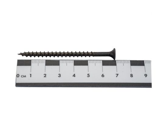 Черный саморез по дереву GSMETZ 4.2x70 мм, фосфатированный, 1 кг, 204 шт., ph2 1004270-1 – изображение 4