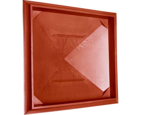 Колпак ППК на заборный столб 2x2 кирпича Neoкомпозит Гибкая черепица, 535x535x43 мм, терракотовый КЗ-535 ГЧ Т – изображение 5